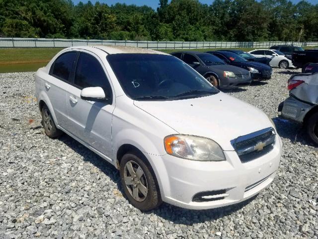 KL1TD5DE2AB087319 - 2010 CHEVROLET AVEO LS WHITE photo 1