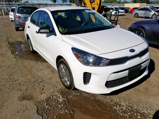 3KPA24AB3JE059736 - 2018 KIA RIO LX WHITE photo 1