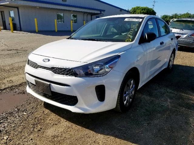 3KPA24AB3JE059736 - 2018 KIA RIO LX WHITE photo 2