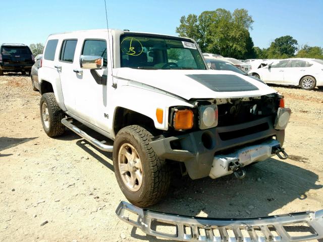 5GTEN13E388149609 - 2008 HUMMER H3 WHITE photo 1