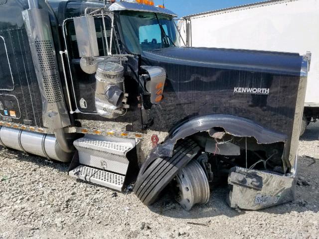 1XKWD49XX5R075513 - 2005 KENWORTH CONSTRUCTI BLACK photo 9