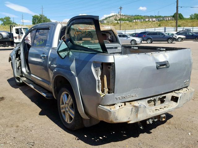 5TBDV58198S518610 - 2008 TOYOTA TUNDRA CRE SILVER photo 3