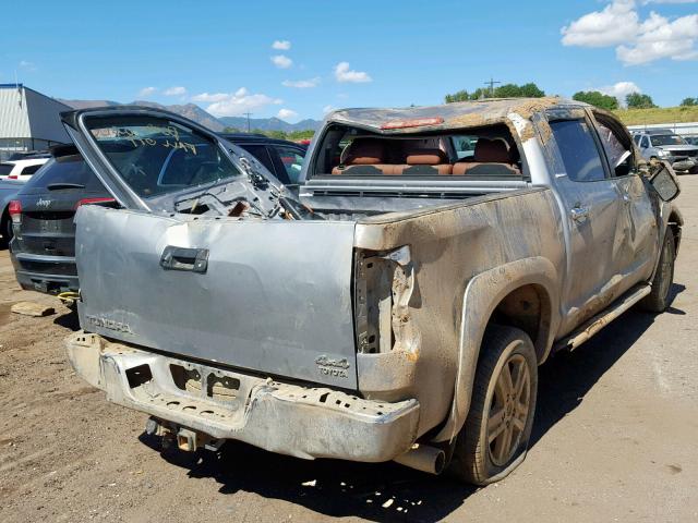 5TBDV58198S518610 - 2008 TOYOTA TUNDRA CRE SILVER photo 4