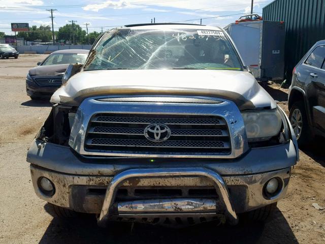 5TBDV58198S518610 - 2008 TOYOTA TUNDRA CRE SILVER photo 9