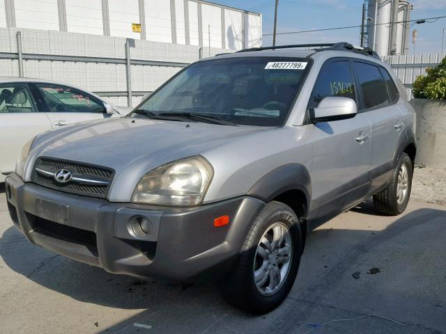 KM8JN12D57U590254 - 2007 HYUNDAI TUCSON SE SILVER photo 2