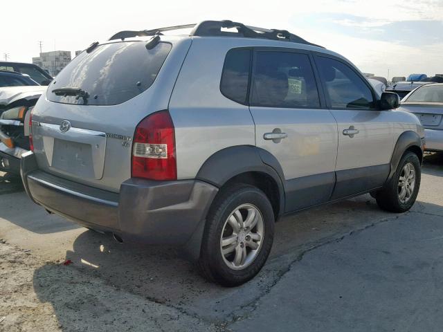 KM8JN12D57U590254 - 2007 HYUNDAI TUCSON SE SILVER photo 4