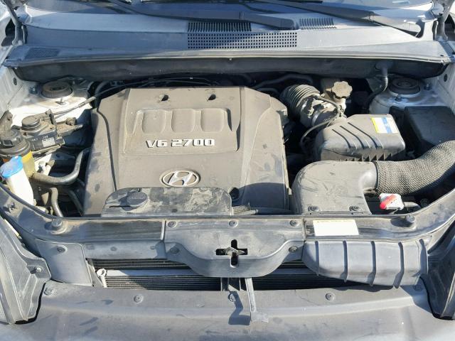 KM8JN12D57U590254 - 2007 HYUNDAI TUCSON SE SILVER photo 7