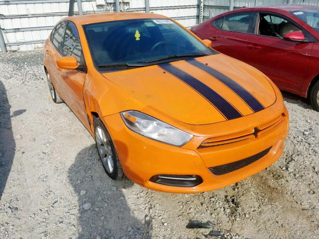 1C3CDFBHXDD257287 - 2013 DODGE DART SXT ORANGE photo 1