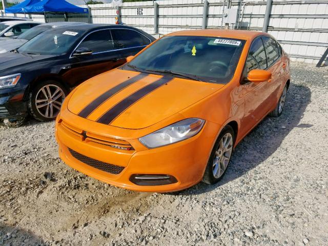 1C3CDFBHXDD257287 - 2013 DODGE DART SXT ORANGE photo 2