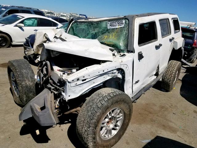 5GTDN136668148164 - 2006 HUMMER H3 WHITE photo 2