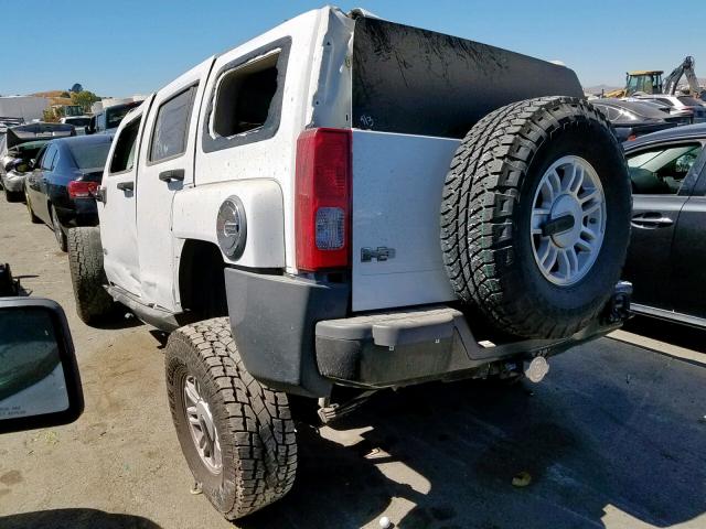 5GTDN136668148164 - 2006 HUMMER H3 WHITE photo 3