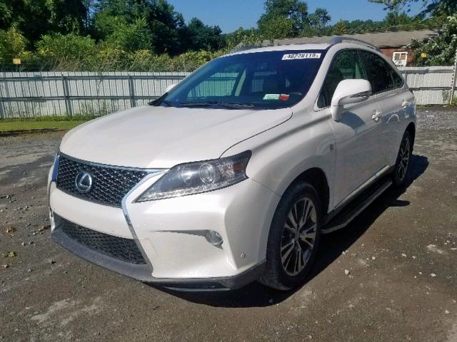 2T2BK1BA0FC273268 - 2015 LEXUS RX 350 WHITE photo 2