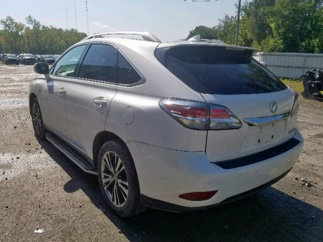 2T2BK1BA0FC273268 - 2015 LEXUS RX 350 WHITE photo 3