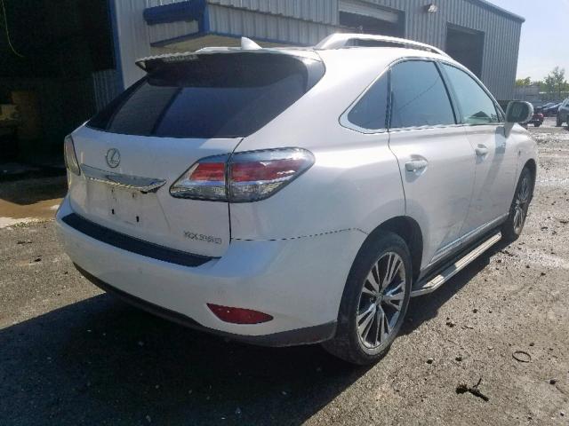 2T2BK1BA0FC273268 - 2015 LEXUS RX 350 WHITE photo 4