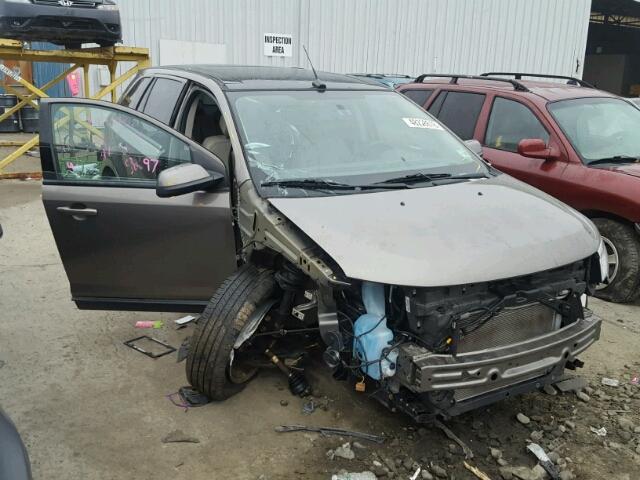 2FMDK4JCXDBE15516 - 2013 FORD EDGE SEL GRAY photo 1