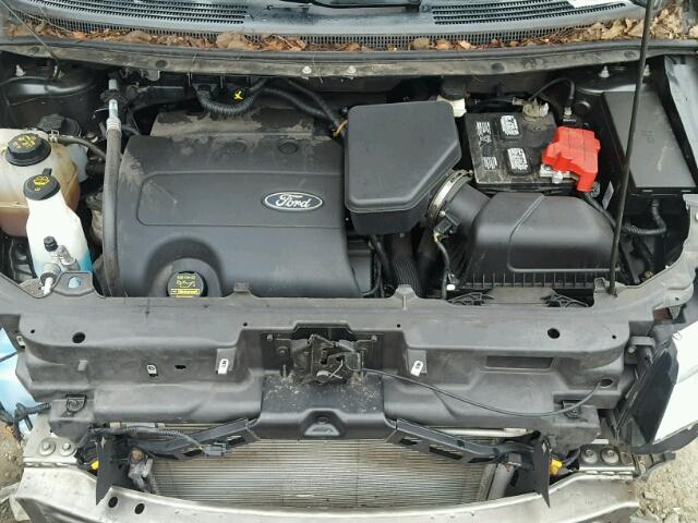 2FMDK4JCXDBE15516 - 2013 FORD EDGE SEL GRAY photo 7