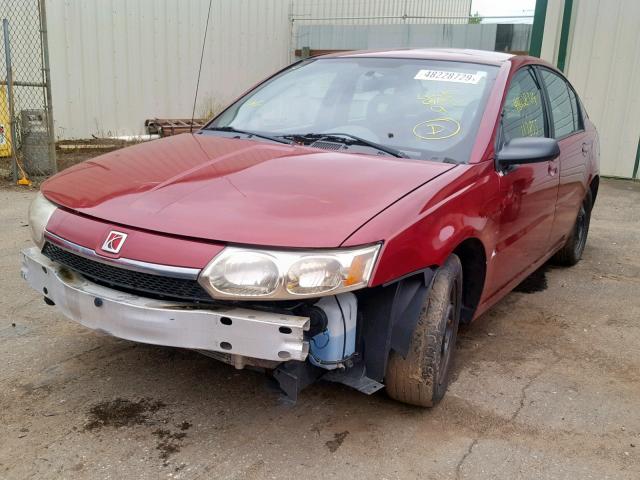 1G8AJ52F54Z223131 - 2004 SATURN ION LEVEL MAROON photo 2
