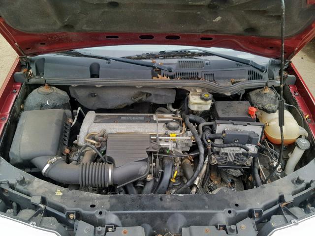 1G8AJ52F54Z223131 - 2004 SATURN ION LEVEL MAROON photo 7