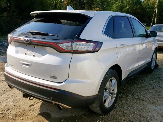 2FMTK4J95FBB79764 - 2015 FORD EDGE SEL WHITE photo 4