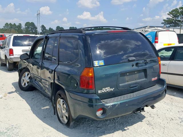 1GKDT13SX52227112 - 2005 GMC ENVOY GREEN photo 3