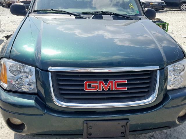 1GKDT13SX52227112 - 2005 GMC ENVOY GREEN photo 7