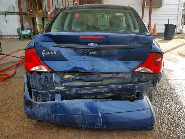 1FAFP33P91W181300 - 2001 FORD FOCUS LX BLUE photo 9