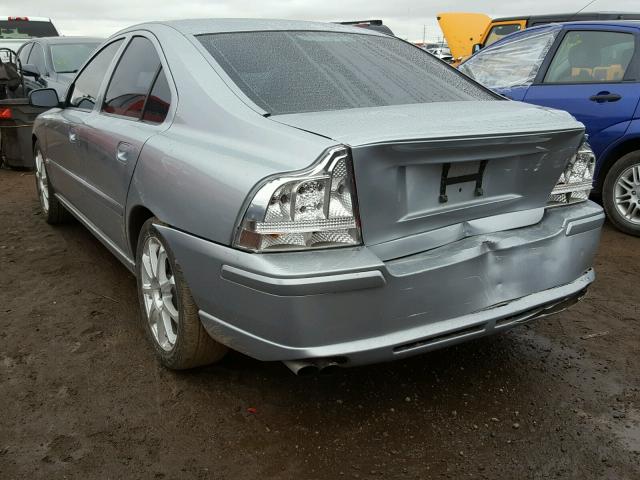 YV1RH527762553386 - 2006 VOLVO S60 R SILVER photo 3