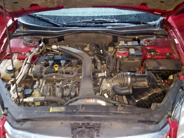 3FAHP06Z18R148714 - 2008 FORD FUSION S RED photo 7