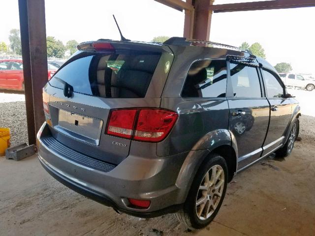 3C4PDCDG8DT685174 - 2013 DODGE JOURNEY CR GRAY photo 4