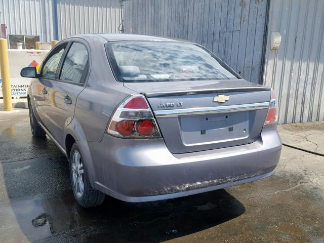 KL1TD5DEXBB211127 - 2011 CHEVROLET AVEO LS CHARCOAL photo 3