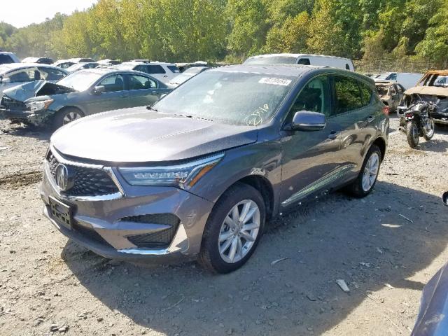 5J8TC2H33KL000138 - 2019 ACURA RDX GRAY photo 2