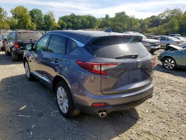 5J8TC2H33KL000138 - 2019 ACURA RDX GRAY photo 3