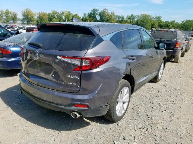 5J8TC2H33KL000138 - 2019 ACURA RDX GRAY photo 4