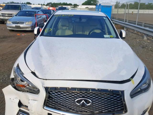 JN1BV7ARXEM699124 - 2014 INFINITI Q50 BASE WHITE photo 7