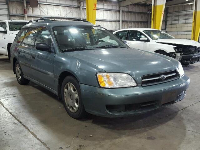 4S3BH6357Y6308688 - 2000 SUBARU LEGACY L GREEN photo 1