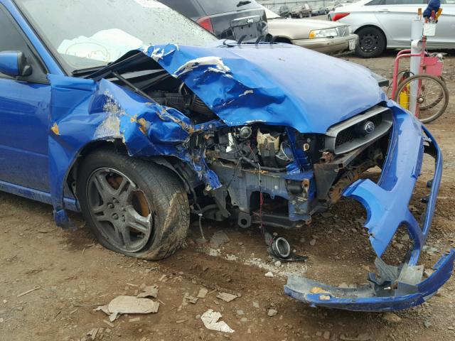 JF1GD29654G507484 - 2004 SUBARU IMPREZA WR BLUE photo 9