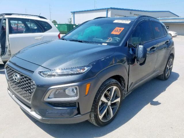 KM8K33A54KU223970 - 2019 HYUNDAI KONA LIMIT GRAY photo 2