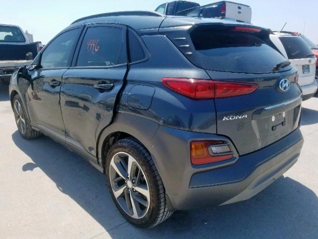 KM8K33A54KU223970 - 2019 HYUNDAI KONA LIMIT GRAY photo 3