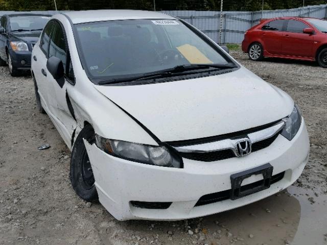 2HGFA16299H005441 - 2009 HONDA CIVIC DX WHITE photo 1