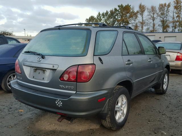 JT6HF10U3Y0142985 - 2000 LEXUS RX 300 GRAY photo 4