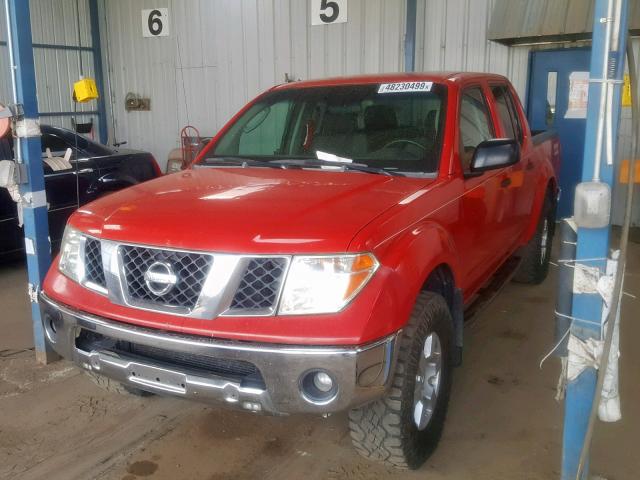 1N6AD07W85C413337 - 2005 NISSAN FRONTIER C RED photo 2