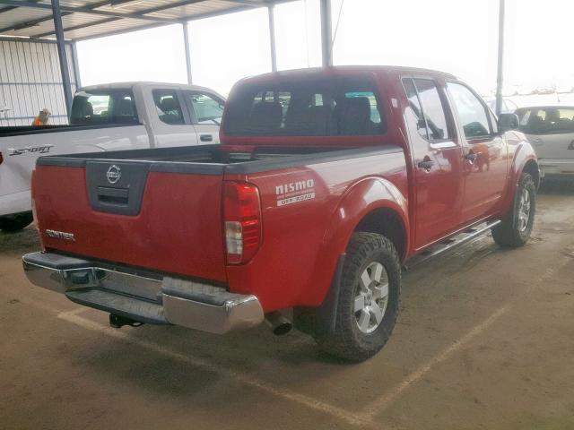 1N6AD07W85C413337 - 2005 NISSAN FRONTIER C RED photo 4