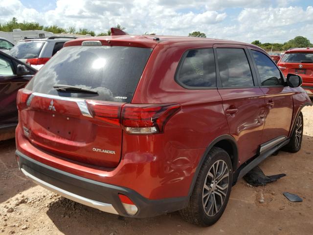 JA4AZ2A34HZ001765 - 2017 MITSUBISHI OUTLANDER RED photo 4