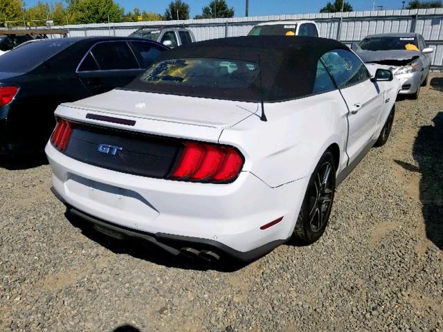 1FATP8FF9K5171943 - 2019 FORD MUSTANG GT WHITE photo 4