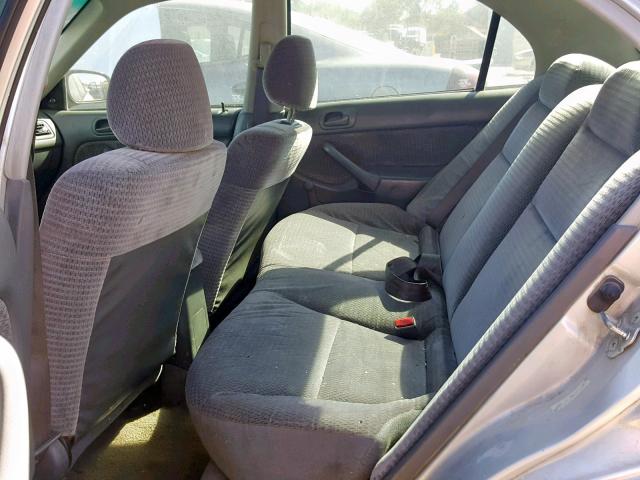 2HGEJ6615XH557838 - 1999 HONDA CIVIC BASE ვერცხლისფერი ფოტო 6