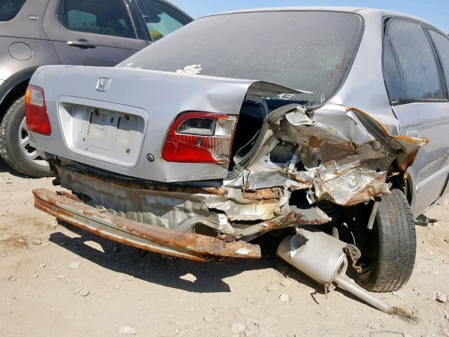 2HGEJ6615XH557838 - 1999 HONDA CIVIC BASE ვერცხლისფერი ფოტო 9