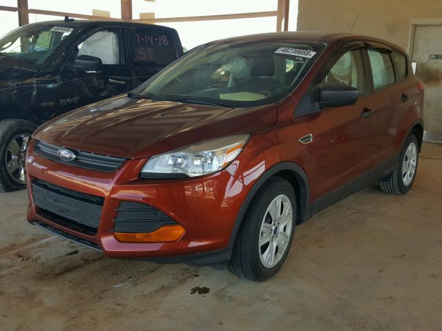 1FMCU0F73EUD14050 - 2014 FORD ESCAPE S ORANGE photo 2