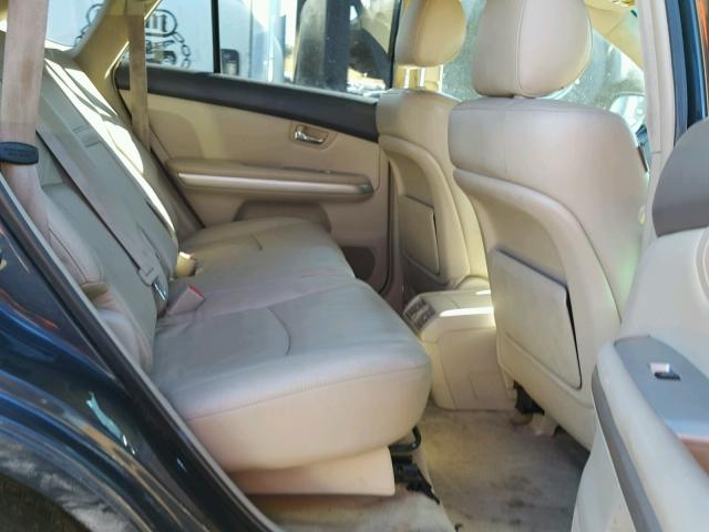 JTJHW31U660002264 - 2006 LEXUS RX 400 BLUE photo 6