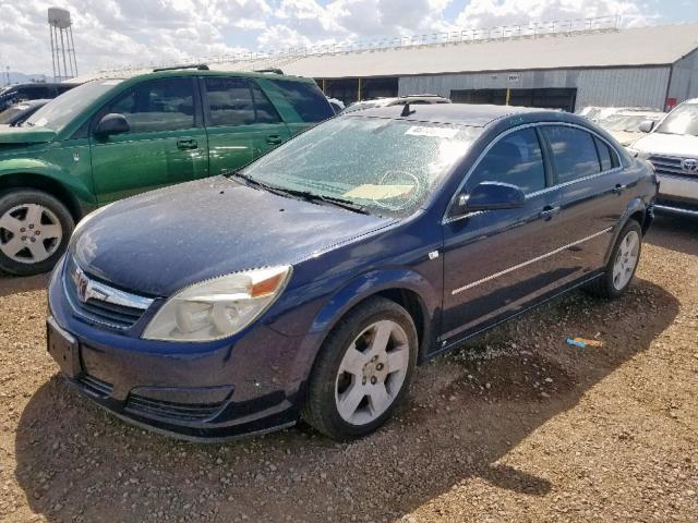 1G8ZS57N98F217856 - 2008 SATURN AURA XE BLUE photo 2