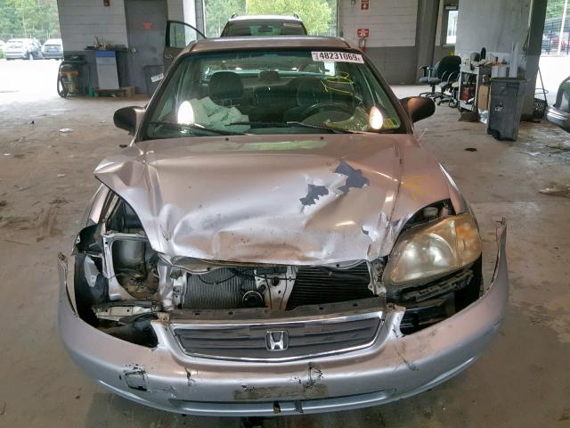 2HGEJ6616YH500727 - 2000 HONDA CIVIC BASE SILVER photo 7